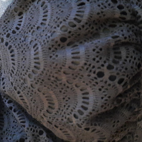 Macy's Swim Solutions NWT Black Triple Lace Tankini Wide Straps Top Size 18 - Picture 12 of 12